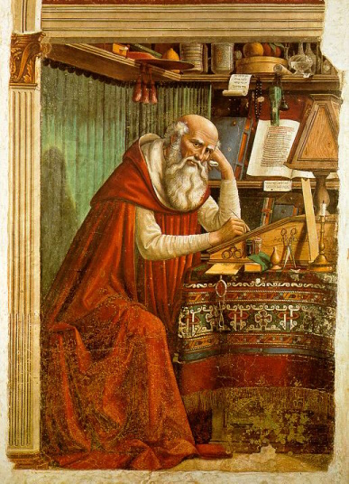 St Jerome in his study